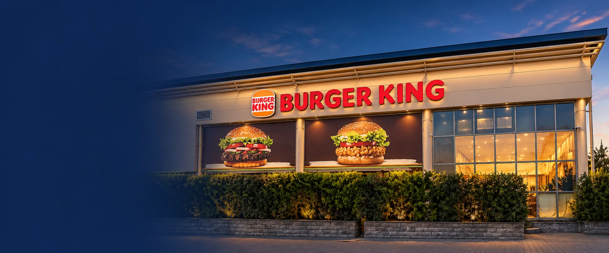 Световые объёмные буквы Burger King